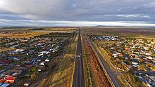 The You Yangs as seen from Werribee Racecourse. Taken 2017.