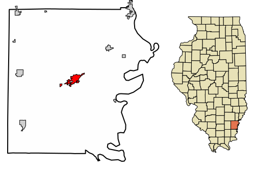 File:White County Illinois Incorporated and Unincorporated areas Carmi Highlighted.svg