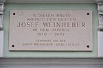 Josef Weinheber - Gedenktafel