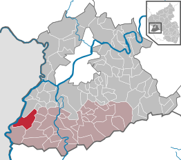 Kaart van Wincheringen