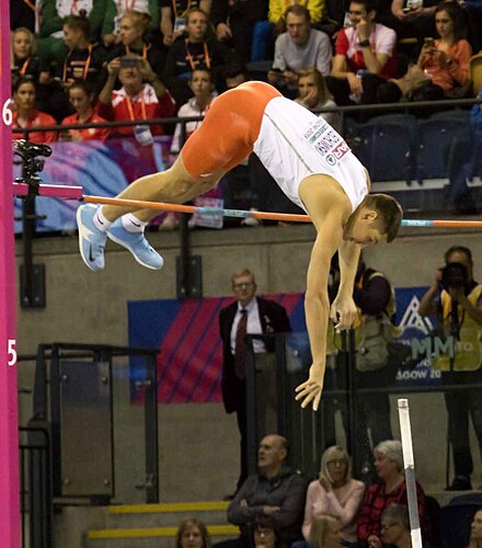 Gold medal winner Pawel Wojciechowski Wojciechowski Glasgow 2019.jpg