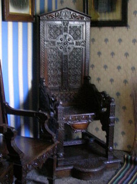 The Black Chair (Y Gadair Ddu) is on permanent display at his family farm near Trawsfynydd
