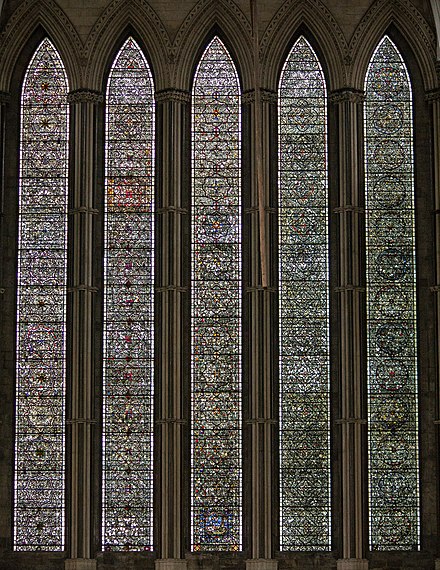 The Five Sisters window in the north transept