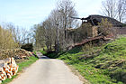 Čeština: Ruiny v Petrkově, části Zachotína. V pozadí Zachonín. English: Ruins in Petrkov, part of Zachotín, Czech Republic.