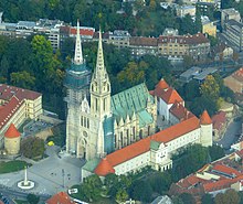 Die Kathedrale von Zagreb 2008