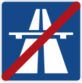 Zeichen 330.2 - Ende der Autobahn, StVO 2013.svg