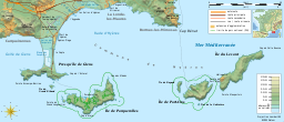 Îles d'Hyères topographic map-fr.svg