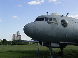 Letoun Il-14 na letišti v Tušinu