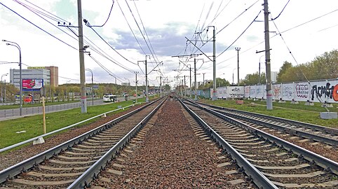 Ferrovia Savelovskaya vicino a Lianozovo