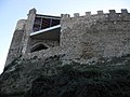 004 Castell de Montsoriu, torre nord, mur nord-oest i sala gòtica.jpg