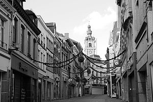 Grand'Rue in Mons, Belgium.