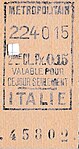 Ticket de 2e classe émis le 224e jour de l'année 1910, soit le vendredi 12 août 1910.