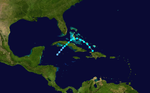 1938 Atlantische tropische storm 8 track.png