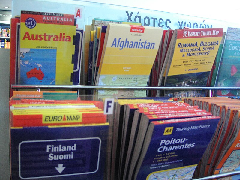 File:2006 July Maps for sale in Athens.jpg