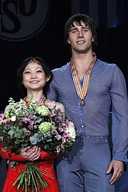 2010 EC Podium Kavaguti Smirnov.jpg