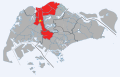 2013 Bukit Panjang Internet Exchange fire affected areas.svg