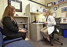 An interview using the ASI would be conducted with the patient alone and entirely confidential to safeguard the privacy of the patient. 20170906 GCC@LGC Nursing Mock Interviews (37133335652).jpg