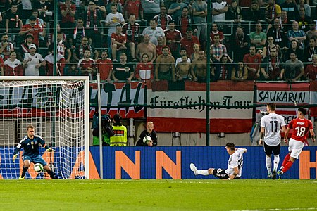 Das 2:1 durch Alessandro Schöpf (AUT)