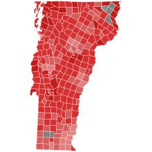 2022 Vermont gubernatorial election results map by municipality.svg