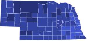 2024 Nebraska Republican Presidential Primary election by county.svg