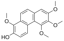 7-Hydroxy-2,3,4,8-tetramethoxyphenanthrene.svg