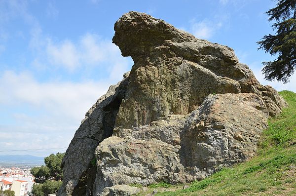 The "Weeping Rock" associated with Niobe on Mount Sipylus