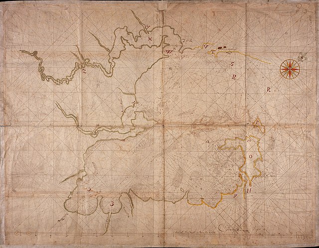 Karte der Algoa-Bucht aus dem 17. Jahrhundert