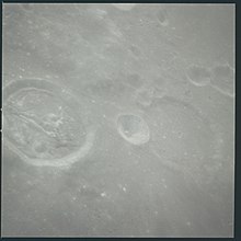 Oblique view from Apollo 12, facing east. Bohnenberger G (near center) and A (right) are also visible. AS12-50-7424 (21079946544).jpg