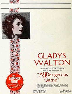 <i>A Dangerous Game</i> (1922 film) 1922 silent film
