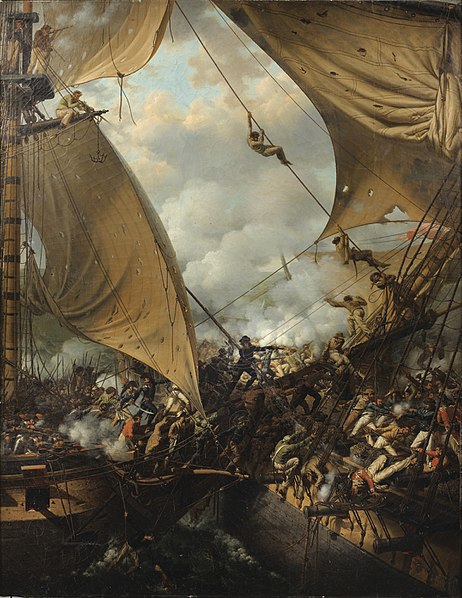 File:Abordage et prise de la frégate Embuscade par la corvette Bayonnaise en 1798.jpg