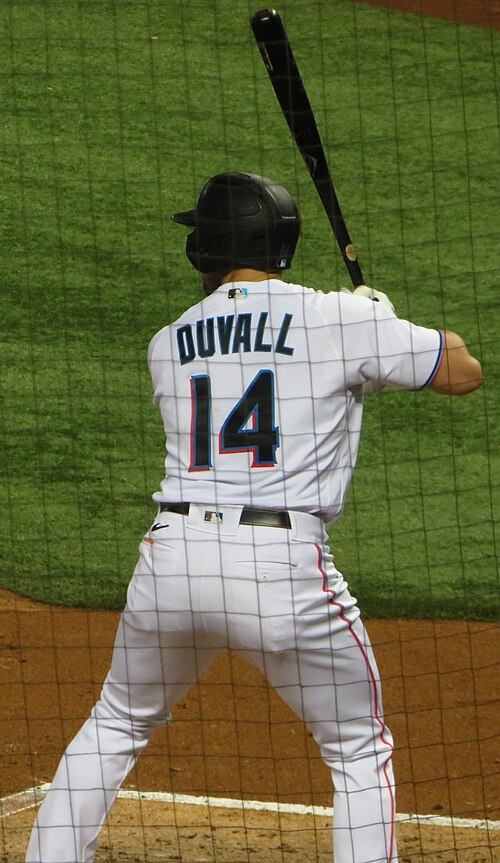 Duvall with the Miami Marlins in 2021