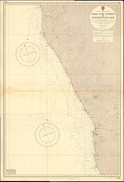 File:Admiralty Chart No 1806 Baia dos Tigres to Conception Bay, Published 1953.jpg