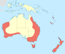 Mapa distribucije Adversaeschna brevistyla.svg