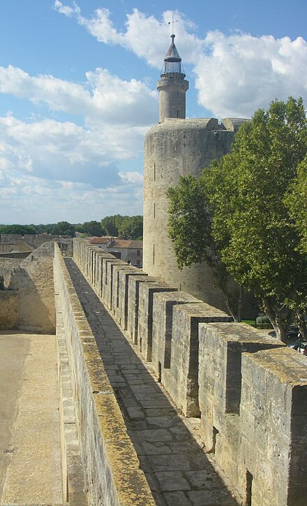 View along the ramparts to the Constance Tower