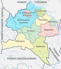 Plan powiatu aleksandrowskiego