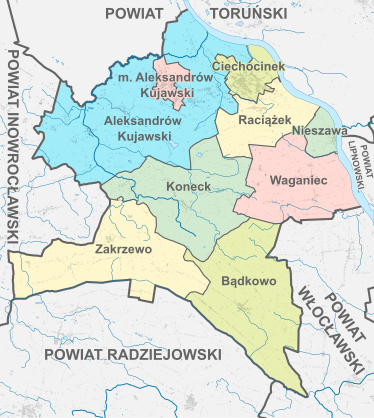 File:Aleksandrów County administrative map-PL.svg