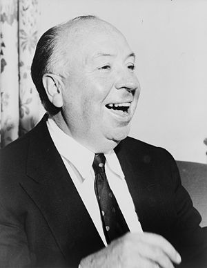 Alfred Hitchcock, head-and-shoulders portrait,...