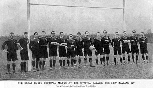The team that beat England at the Crystal Palace on 9 Dec 1905