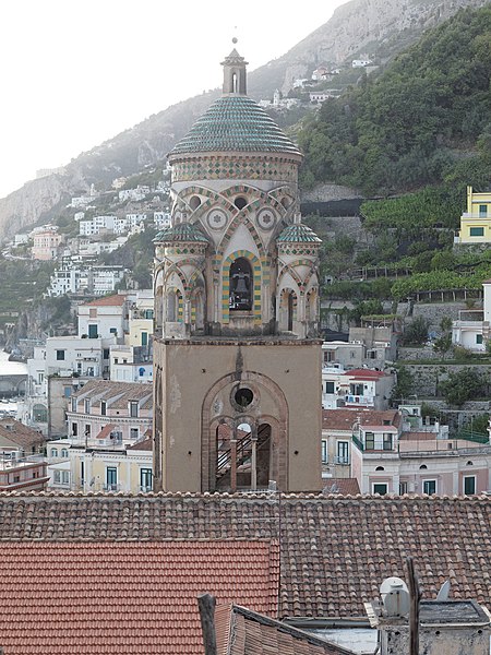 File:Amalfi Cathedral tower eastside.jpg