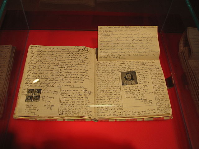 File:Anne Frank Diary at Anne Frank Museum in Berlin-pages-92-93.jpg -  Wikimedia Commons