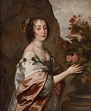 Anthony van Dyck - Portræt af en kvinde som Flora - KMSsp241 - Statens Museum for Kunst.jpg