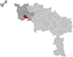 Antoing Hainaut Belgium Map.svg
