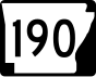 Autobahn 190 Markierung