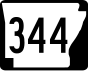 Highway 344 marker