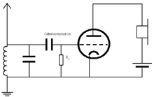 Circuit example of a simple Audion receiver