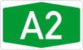 A2 snelweg schild