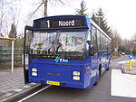 Tweede generatie standaardbus van de BBA bus 102 te Tilburg in 2006.
