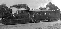 A train at Bideford Quay. BWH&AR train on Bideford quay c 1905.jpg