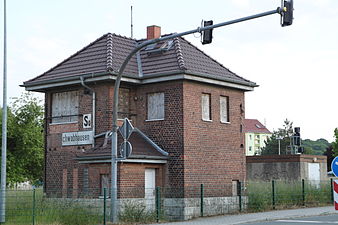 Bahnhof Großschwabhausen ehem. Stellwerk