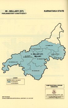 Ballari Lok Sabha Constituency Map with district boundary (2009 - Present).pdf